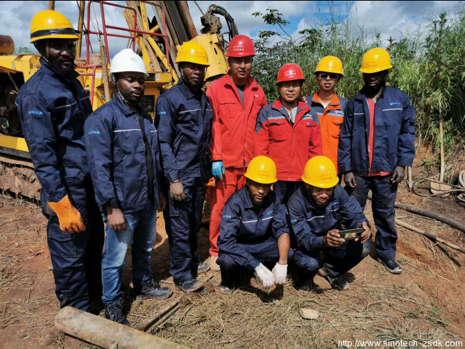 剛果（金）CDM公司鉆探施工現場